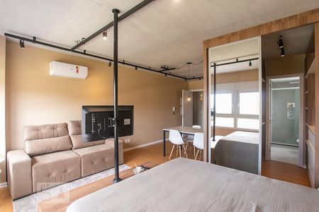 Sala/Quarto/Cozinha de kitnet/studio à venda com 1 quarto, 42m² em Partenon, Porto Alegre