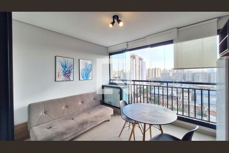 Varanda do Studio de apartamento para alugar com 1 quarto, 30m² em Bom Retiro, São Paulo