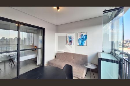Varanda do Studio de apartamento para alugar com 1 quarto, 30m² em Bom Retiro, São Paulo
