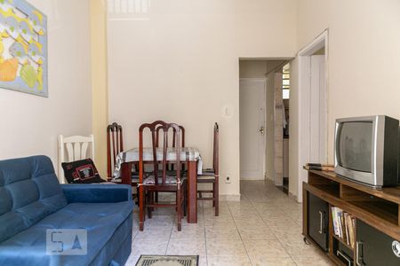 Sala de apartamento para alugar com 1 quarto, 60m² em Boqueirão, Santos