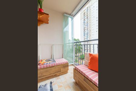 Varanda da Sala de apartamento para alugar com 3 quartos, 62m² em Jardim Celeste, São Paulo