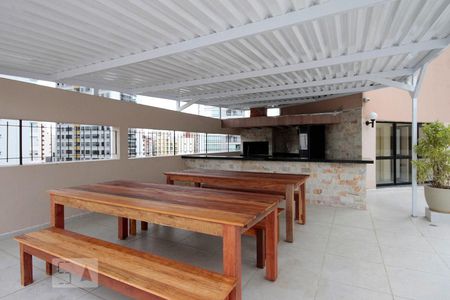 Studio à venda com 32m², 1 quarto e 1 vagaChurrasqueira
