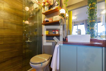 Banheiro de kitnet/studio à venda com 1 quarto, 26m² em Bela Vista, São Paulo
