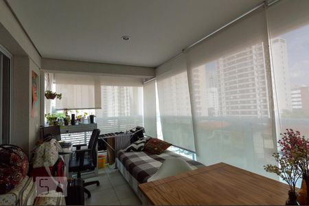 Varanda da Sala de apartamento para alugar com 1 quarto, 44m² em Brooklin Paulista, São Paulo