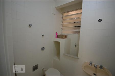 Banheiro de kitnet/studio à venda com 1 quarto, 33m² em Laranjeiras, Rio de Janeiro