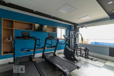 Apartamento para alugar com 40m², 1 quarto e 1 vaga Apartamento para alugar com 40m², 1 quarto e 1 vagaÁrea comum - Academia