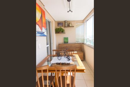 Varanda gourmet de apartamento à venda com 3 quartos, 80m² em Campestre, Santo André