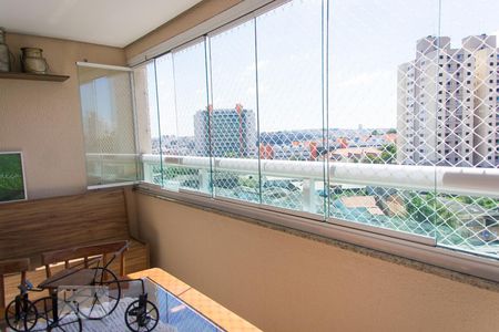 Varanda gourmet de apartamento à venda com 3 quartos, 80m² em Campestre, Santo André
