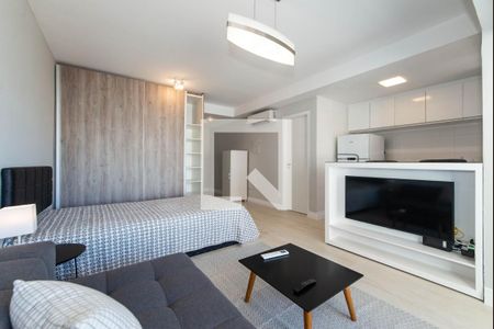 Sala de apartamento para alugar com 1 quarto, 35m² em Cidade Monções, São Paulo