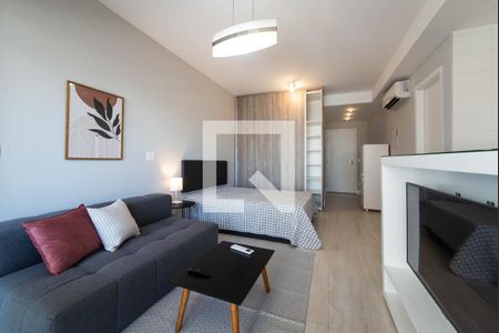 Sala de apartamento para alugar com 1 quarto, 35m² em Cidade Monções, São Paulo