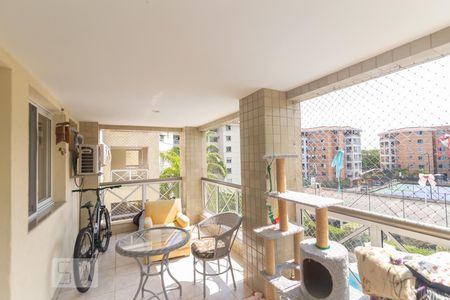 Varanda da Sala de apartamento à venda com 3 quartos, 105m² em Barra da Tijuca, Rio de Janeiro