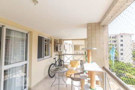 Varanda da Sala de apartamento à venda com 3 quartos, 105m² em Barra da Tijuca, Rio de Janeiro