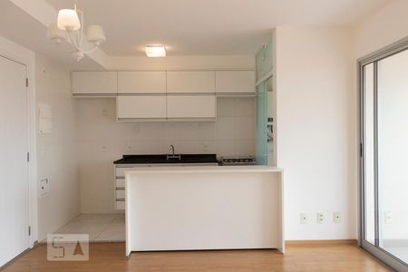 Detalhe Sala de apartamento para alugar com 1 quarto, 55m² em Chácara Santo Antônio (zona Sul), São Paulo