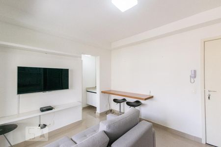 Detalhe Sala de apartamento para alugar com 1 quarto, 35m² em Vila Olímpia, São Paulo