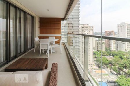 Varanda da Sala de apartamento à venda com 1 quarto, 65m² em Itaim Bibi, São Paulo