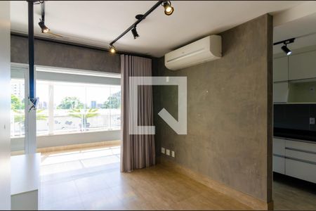 Sala de apartamento para alugar com 1 quarto, 57m² em Campo Belo, São Paulo