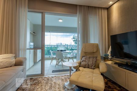Sala de apartamento à venda com 1 quarto, 66m² em Brooklin Paulista, São Paulo