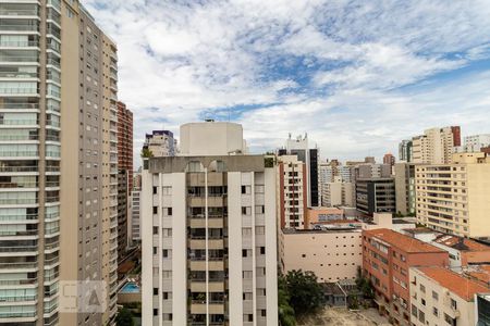 Vista da varanda de apartamento à venda com 2 quartos, 49m² em Pinheiros, São Paulo