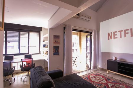 Sala de apartamento à venda com 1 quarto, 90m² em Cidade Baixa, Porto Alegre