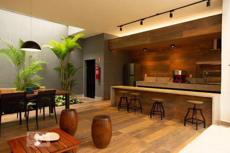 Studio para alugar com 26m², 1 quarto e sem vagaChurrasqueira