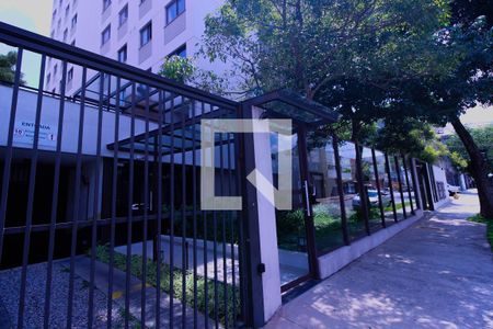 Apartamento para alugar com 27m², 1 quarto e 1 vagaFachada e portaria