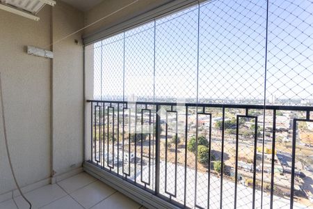 Varanda da Sala de apartamento para alugar com 2 quartos, 52m² em Parque Oeste Industrial, Goiânia