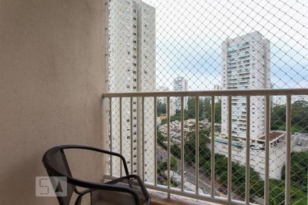 Varanda da sala de apartamento para alugar com 2 quartos, 49m² em Parque Reboucas, São Paulo