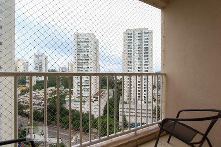 Varanda da sala de apartamento para alugar com 2 quartos, 49m² em Parque Reboucas, São Paulo