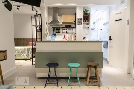 Sala de apartamento para alugar com 1 quarto, 50m² em Embaré, Santos