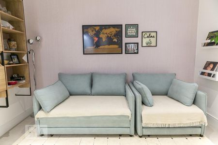 Sala de apartamento para alugar com 1 quarto, 50m² em Embaré, Santos