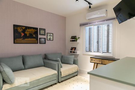 Sala de apartamento para alugar com 1 quarto, 50m² em Embaré, Santos