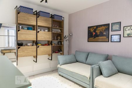 Sala de apartamento para alugar com 1 quarto, 50m² em Embaré, Santos