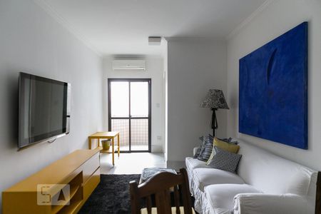 Sala de apartamento para alugar com 1 quarto, 55m² em Encruzilhada, Santos