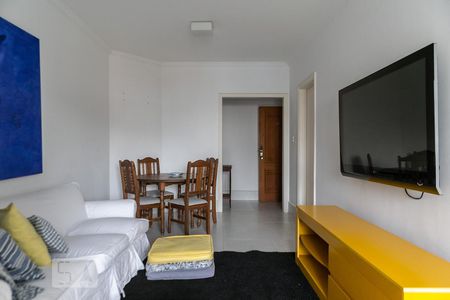 Sala de apartamento para alugar com 1 quarto, 55m² em Encruzilhada, Santos