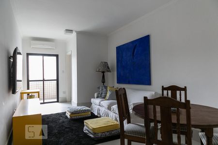 Sala de apartamento para alugar com 1 quarto, 55m² em Encruzilhada, Santos
