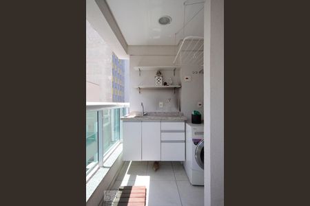 Studio à venda com 50m², 1 quarto e 1 vagaVaranda