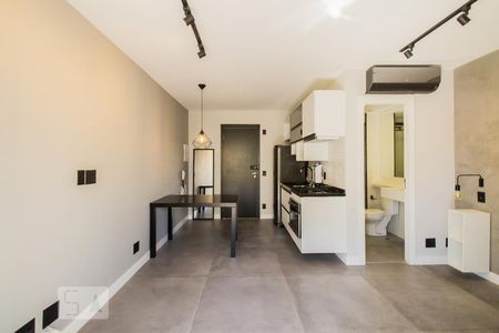 Quarto/Cozinha de kitnet/studio para alugar com 1 quarto, 27m² em Campos Elíseos, São Paulo