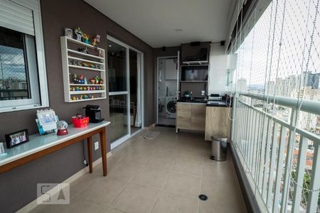 Varanda da Sala de apartamento à venda com 2 quartos, 63m² em Tatuapé, São Paulo