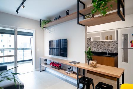 Sala de apartamento à venda com 1 quarto, 51m² em Chácara Santo Antônio (zona Sul), São Paulo