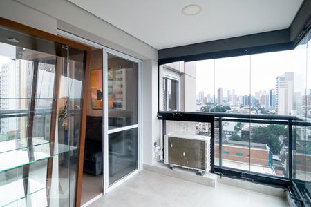 Varanda de apartamento à venda com 1 quarto, 51m² em Chácara Santo Antônio (zona Sul), São Paulo