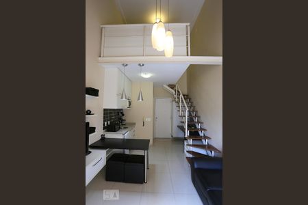 Sala de apartamento para alugar com 1 quarto, 45m² em Cidade Monções, São Paulo