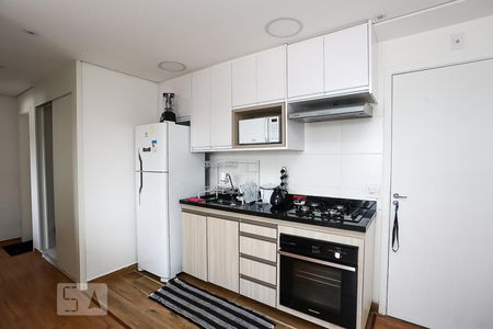 Cozinha integrada com sala de apartamento à venda com 2 quartos, 40m² em Fazenda Morumbi, São Paulo