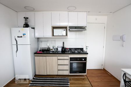 Cozinha integrada com sala de apartamento à venda com 2 quartos, 40m² em Fazenda Morumbi, São Paulo