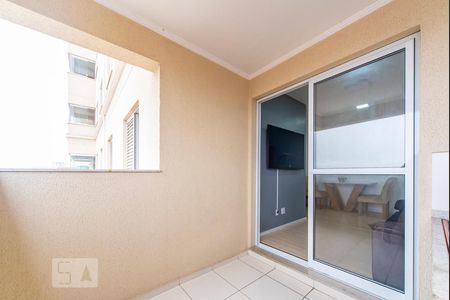 Varanda da Sala de apartamento à venda com 2 quartos, 52m² em Vila Humaitá, Santo André