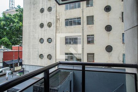 Varanda da Sala de kitnet/studio para alugar com 1 quarto, 48m² em Consolação, São Paulo