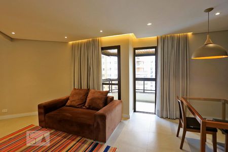 Sala de apartamento para alugar com 1 quarto, 76m² em Campo Belo, São Paulo