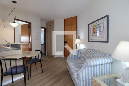 Sala de apartamento para alugar com 1 quarto, 39m² em Brooklin Paulista, São Paulo