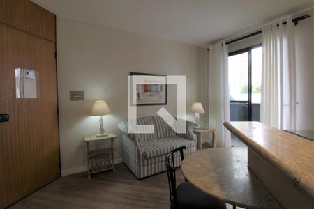 Sala de apartamento para alugar com 1 quarto, 39m² em Brooklin Paulista, São Paulo
