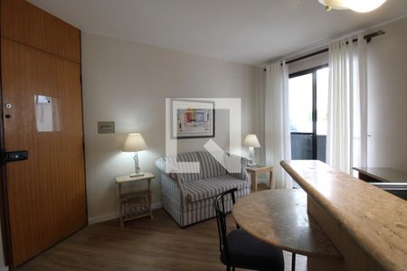 Sala de apartamento para alugar com 1 quarto, 39m² em Brooklin Paulista, São Paulo