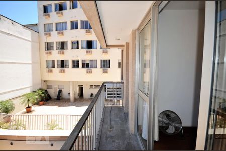 Varanda da Sala de apartamento para alugar com 1 quarto, 59m² em Botafogo, Rio de Janeiro